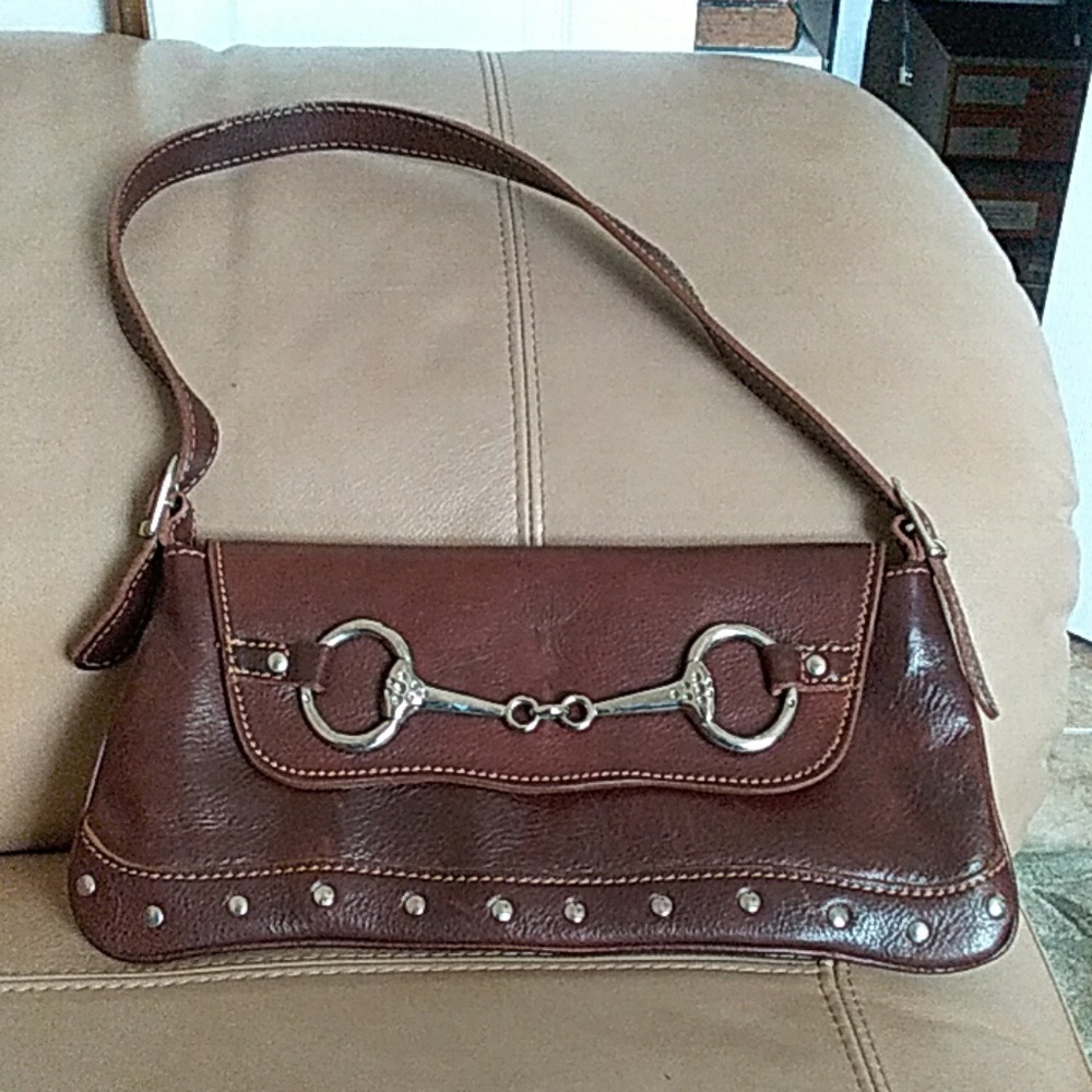 Genuine Leather small baguette made in Italy